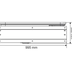 Abreuvoir Polybac 75 M double avec rebord à cordon sans support de fixation