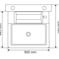 Abreuvoir Polybac 25 M simple avec rebord intérieur et support de fixation