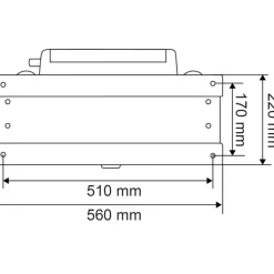 Abreuvoir Polybac 25 M simple avec rebord intérieur et support de fixation