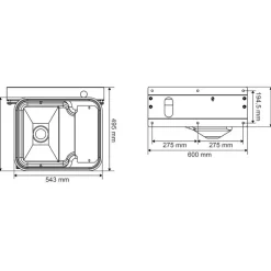 Abreuvoir Polybac 30 M simple avec rebord à cordon sans support de fixation