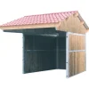 Abri de prairie double pente 3x3 m