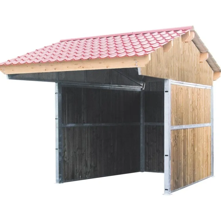 Abri de prairie double pente 3x3 m
