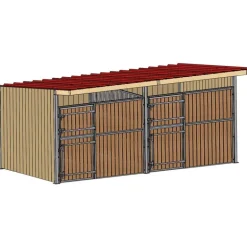Abri de prairie simple pente SP 3x3 m