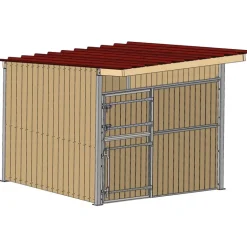 Abri de prairie simple pente SP 3x3 m