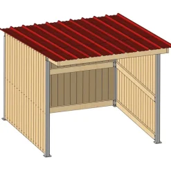 Abri de prairie simple pente SP 3x3 m