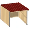 Abri de prairie simple pente SP 4x3 m