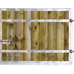 Battant haut de porte de box modèle STANDARD - Tirant droit