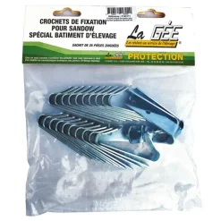 Crochets zingués pour fixation sandow