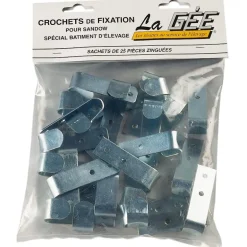 Crochets zingués pour fixation sandow