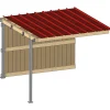 Extension abri de prairie simple pente SP 3x3 m