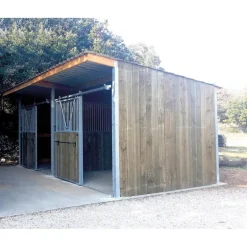 Extension abri de prairie simple pente SP 3x3 m