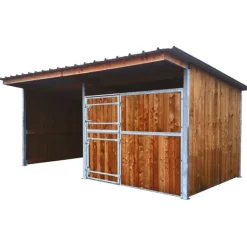 Extension abri de prairie simple pente SP 3x4 m