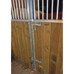 Façade ouvrante barreaudée 3 m avec porte battante barreaudée