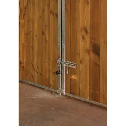 Façade ouvrante barreaudée 3 m avec porte battante barreaudée