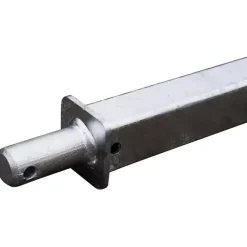 Flèche avec tête d'attelage à boule pour chariot 4 roues