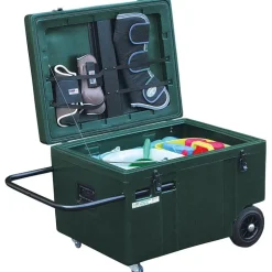 Malle roulante horizontale pour trotteurs