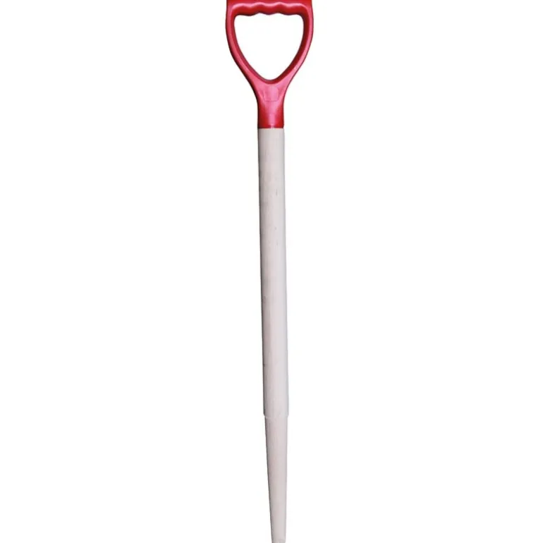 Manche avec poignée rouge pour pelle