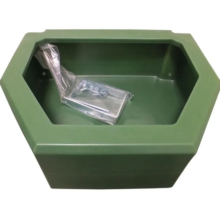 Mangeoire à crochets avec rebord anti-gaspillage