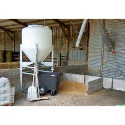 Réhausse de pied pour silo à aliments sur châssis