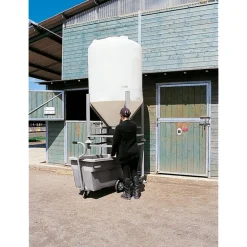 Réhausse de pied pour silo à aliments sur châssis