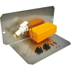 Robinet flotteur avec plaque de protection pour SUPERBAC rond rebord à cordon