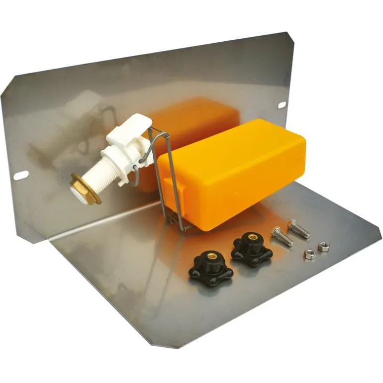 Robinet flotteur avec plaque de protection pour SUPERBAC rond rebord à cordon