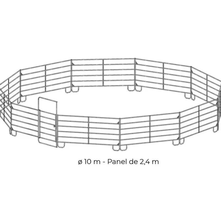Rond de longe galvanisé Ø 10 m (panel 2,40 m)