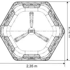 Râtelier de prairie RPE GM sans fond