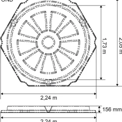 Râtelier de prairie RPE GM avec fond