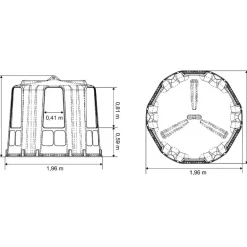 Râtelier de prairie RPE Médium sans fond