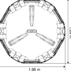 Râtelier de prairie RPE Médium avec fond