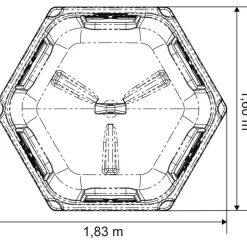 Râtelier de prairie RPE PM sans fond