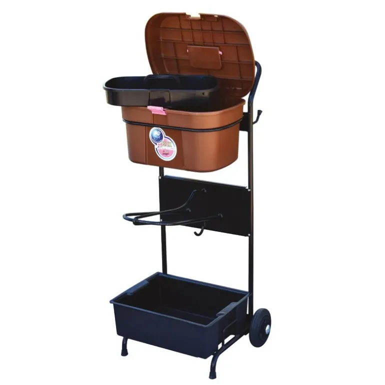 Servante porte-selle avec malle de pansage Box Colors