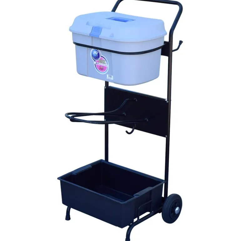 Servante porte-selle avec malle de pansage Box Colors