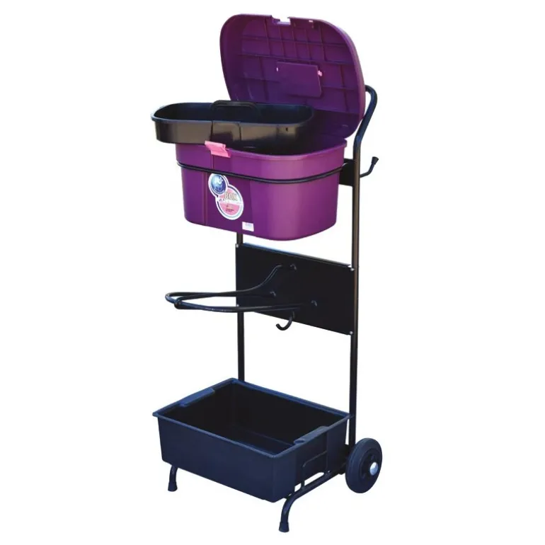 Servante porte-selle avec malle de pansage Box Colors