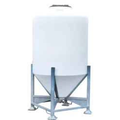 Silo à aliments 1500 L avec trappe sur châssis