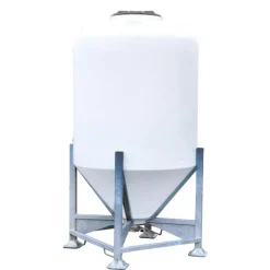 Silo à aliments 1500 L avec trappe sur châssis