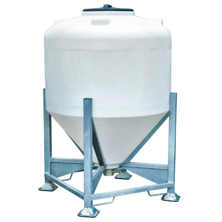 Silo à aliments 1000 L avec trappe sur châssis