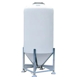 Silo à aliments 2000 L avec trappe sur châssis