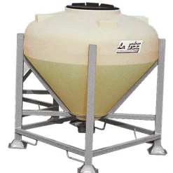 Silo à aliments 500 L avec trappe sur châssis