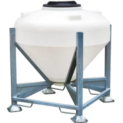 Silo à aliments 500 L avec trappe sur châssis