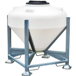 Silo à aliments 500 L avec trappe sur châssis