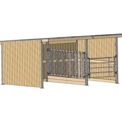 Séparation affouragement pour extension abri SP - Prof. Int. 4 m