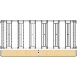 Séparation affouragement pour extension abri SP - Prof. Int. 4 m