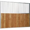 Séparation de box fixe barreaudée/bois 3 m