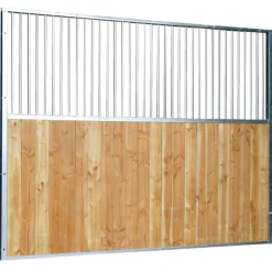 Séparation de box fixe barreaudée/bois 0,5 m