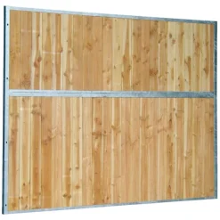 Séparation de box fixe pleine bois 0,5 m